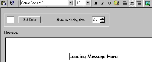 Loading Message